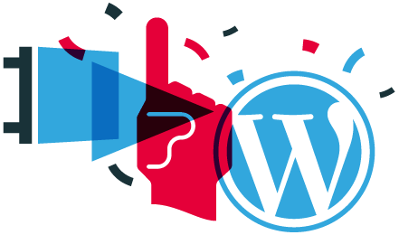 Pendant, Foam Finger, WordPress Logo and Confetti
